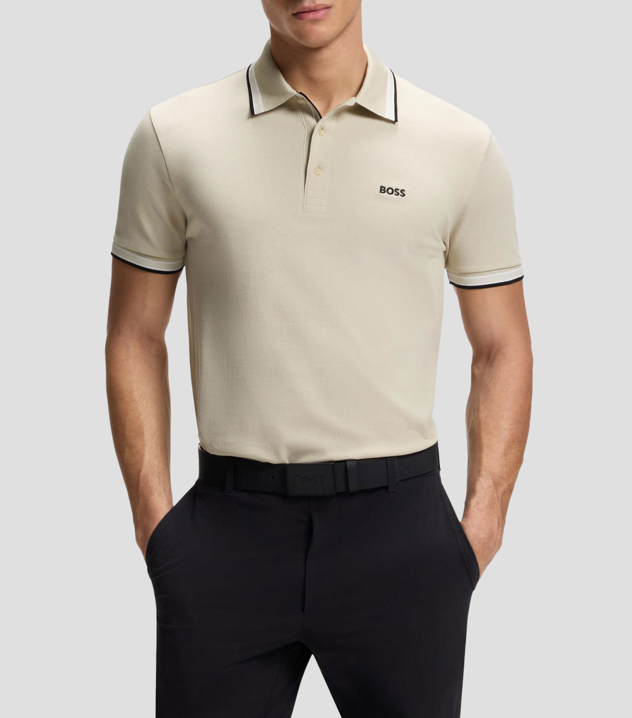 Playera polo Paddy de piqué de algodón Hombre